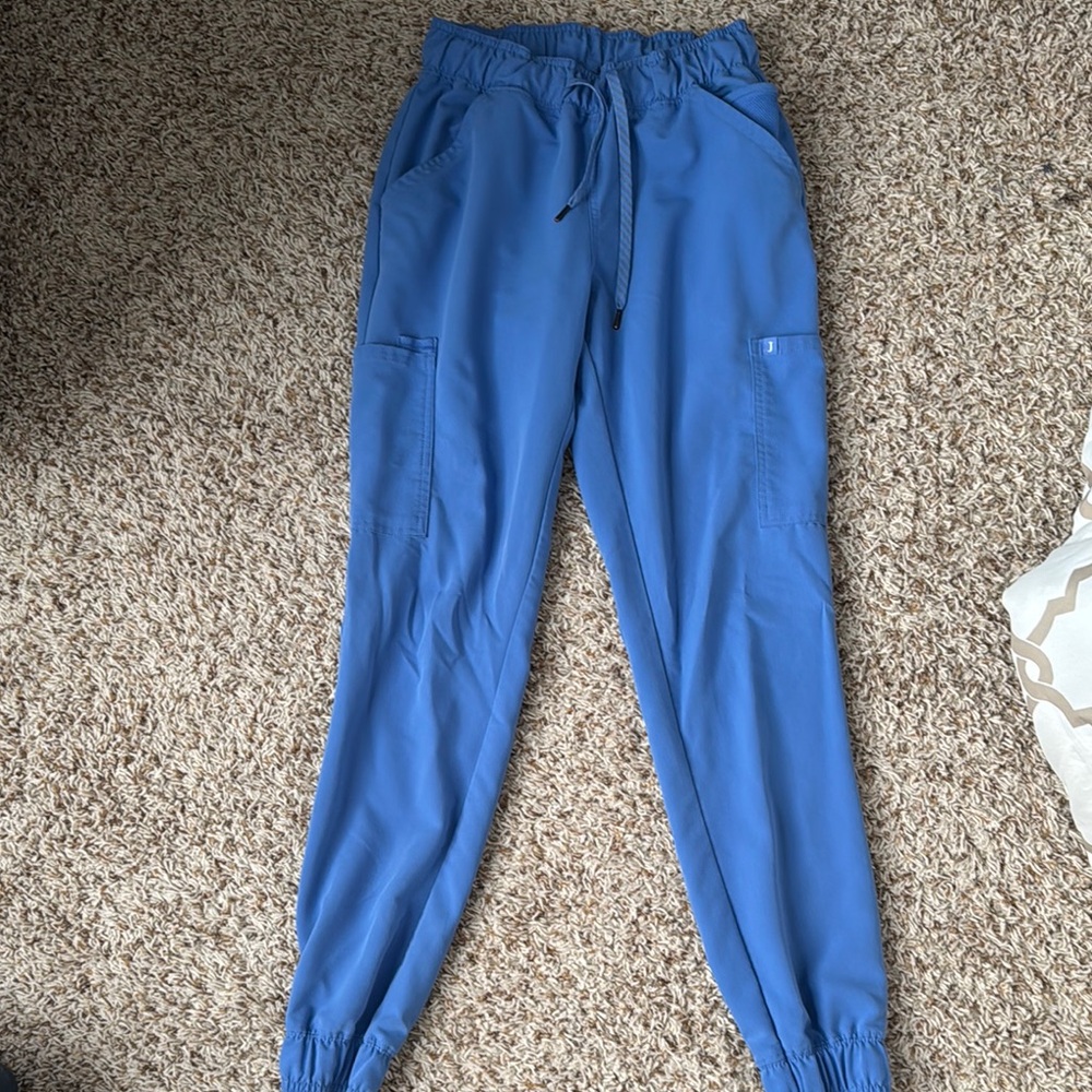 Baby Blue Jogger Scrub Pants - XS